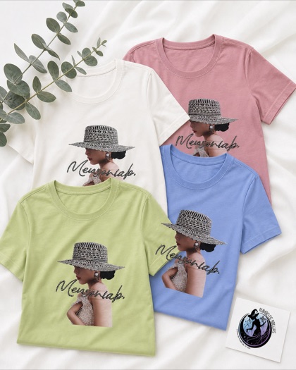 Camiseta «Mademoiselle» con sombrero brillante — Rumbo de Brujas